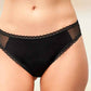 Culotte Menstruelle Taille Basse ESSENTIEL BAMBOU et TULLE - NOIR