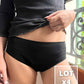 ADO LOT de 4 - Culotte Menstruelle INVISIBLE Noire