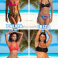 BAS de Maillot de Bain Menstruel - BIKINI Imprimé PALMA