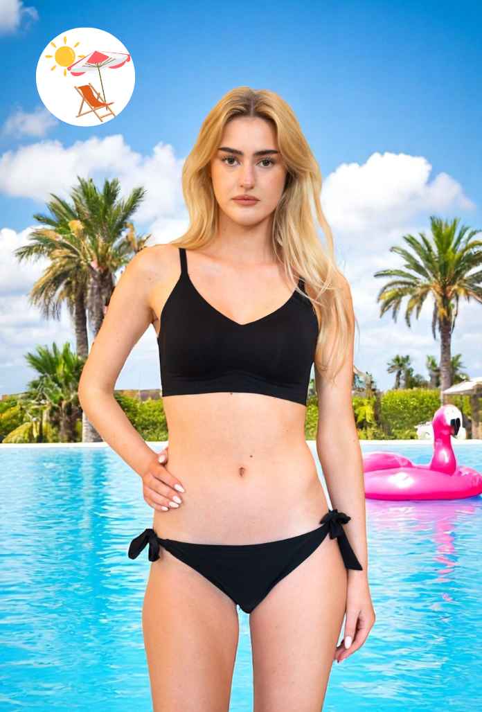 ADO BAS de Maillot de Bain Menstruel - BIKINI NOIR