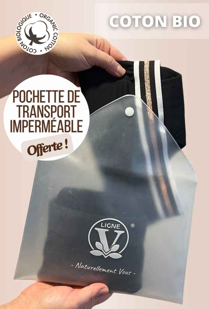 LOT de 2 - Culottes Menstruelles Sport COTON BIO