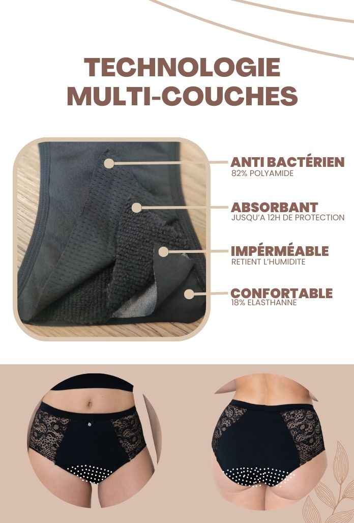 EVA - Culotte Menstruelle Dentelle