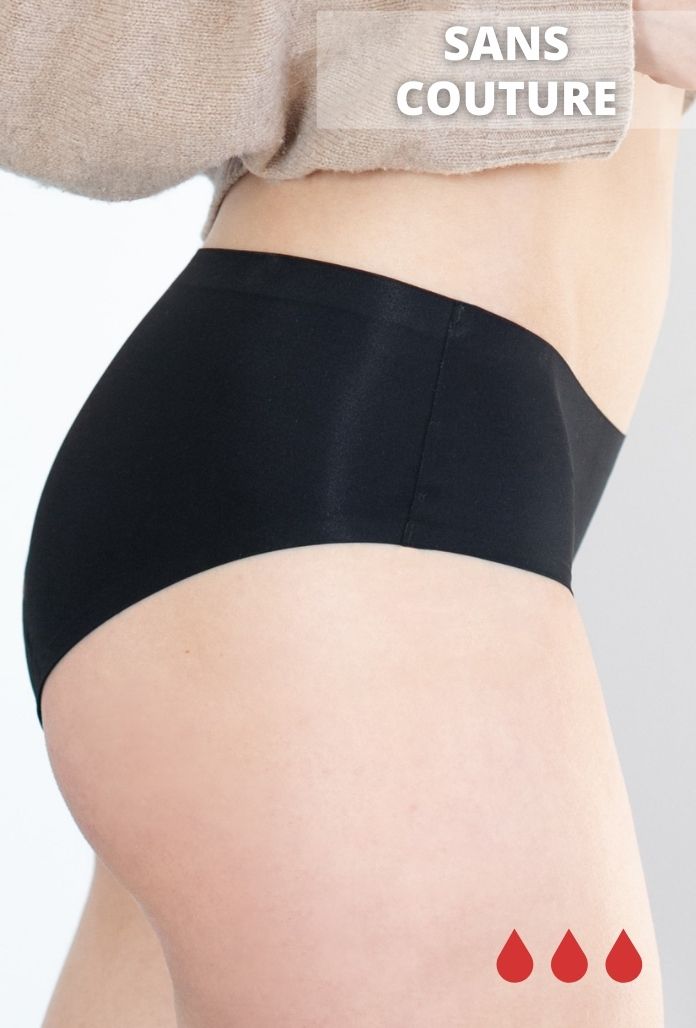 Culotte Menstruelle INVISIBLE Noire