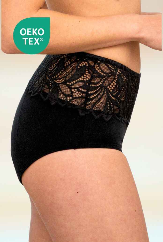 ROXANE - Culotte Menstruelle Dentelle en COTON BIO