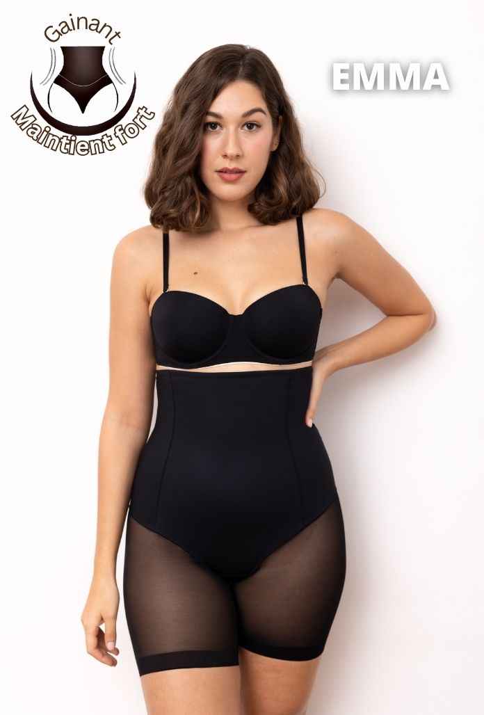 EMMA - Short Taille Haute Tulle Gainant