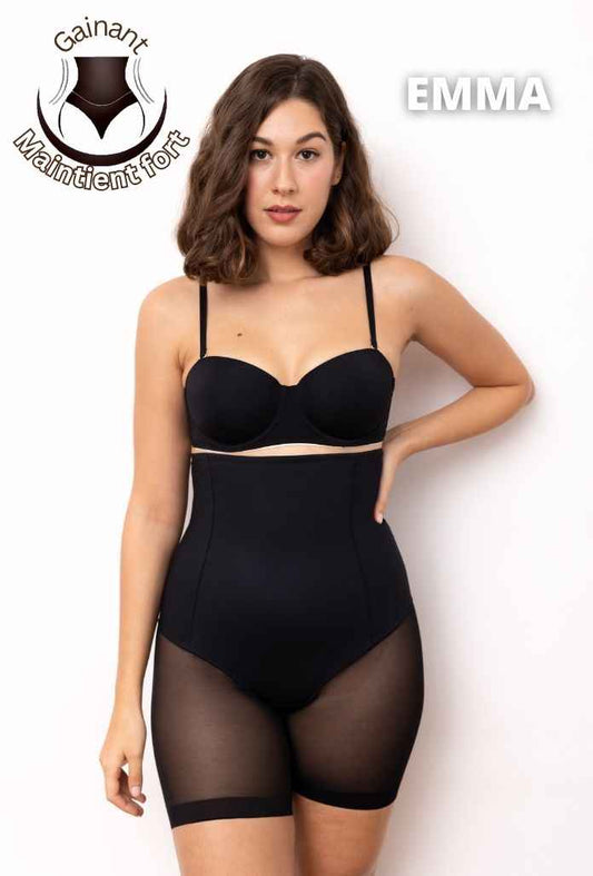 EMMA - Short Taille Haute Tulle Gainant
