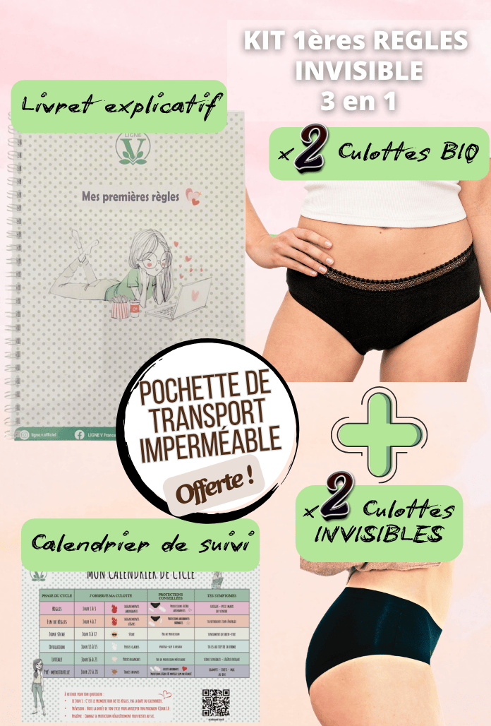 ADO - Kit Premières Règles BIO et INVISIBLE sans couture