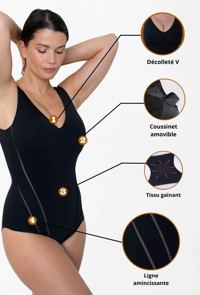 LIGNE V SublisSymi - Maillot de bain Gainant