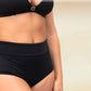 BAS de Maillot de bain Menstruel - Culotte Haute UNI NOIR