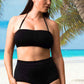 BAS de Maillot de bain Menstruel - Culotte Haute UNI NOIR