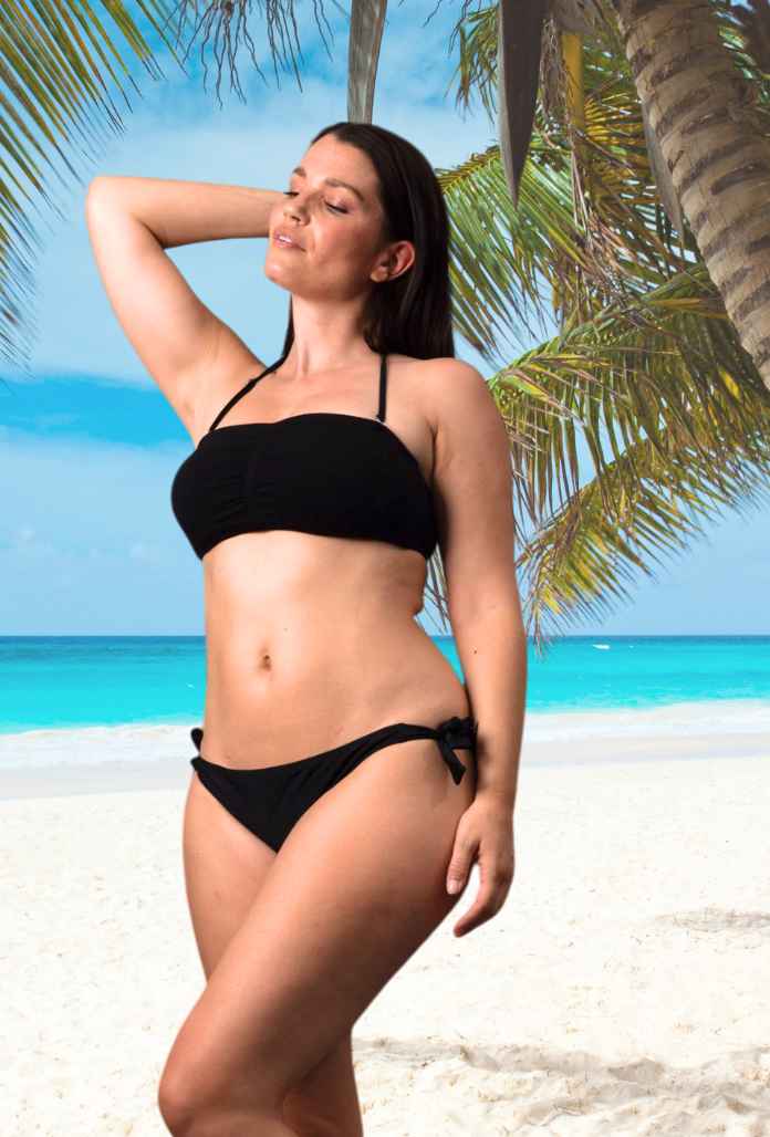 BAS de Maillot de Bain Menstruel - BIKINI UNI NOIR