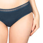 Culotte Menstruelle Basse COTON BIO - Bleu Océan