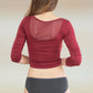 Culotte Menstruelle Taille Basse BAMBOU - Gris chiné